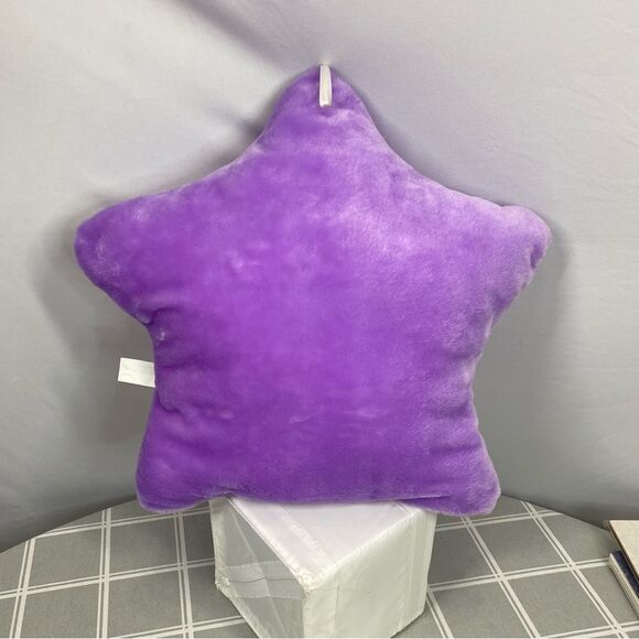 Purple Twinkle Star Shape Plush Pillow LED Night Light Glowing Stuffed Kids Gift - Picture 2 of 3
